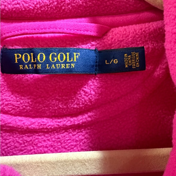Polo by Ralph Lauren Golf Vest Vibrant Pink Preppy Size Large NWOT - Picture 2 of 7